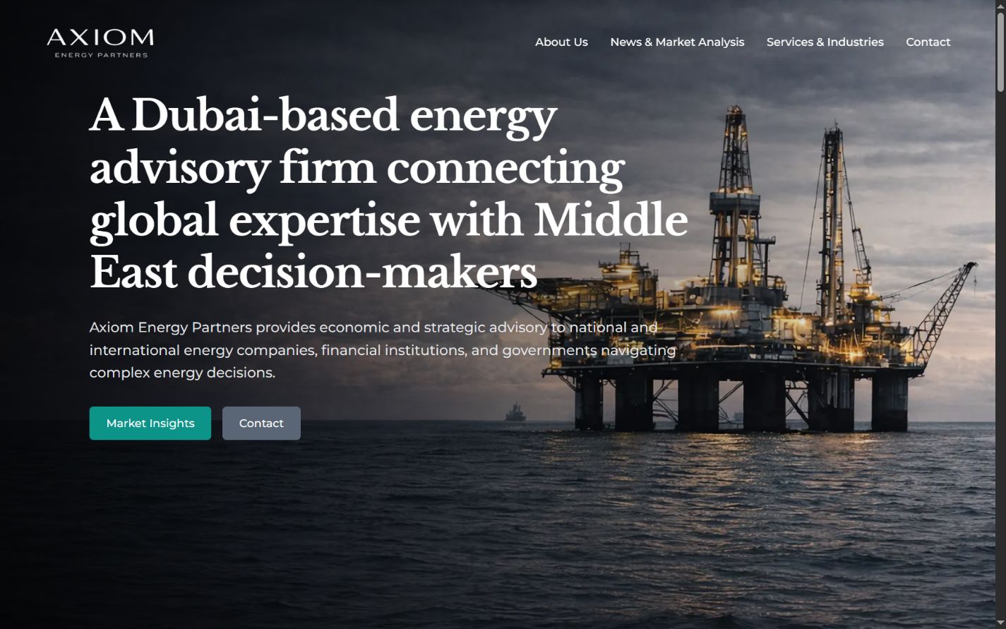 Axiom Energy Partners website preview